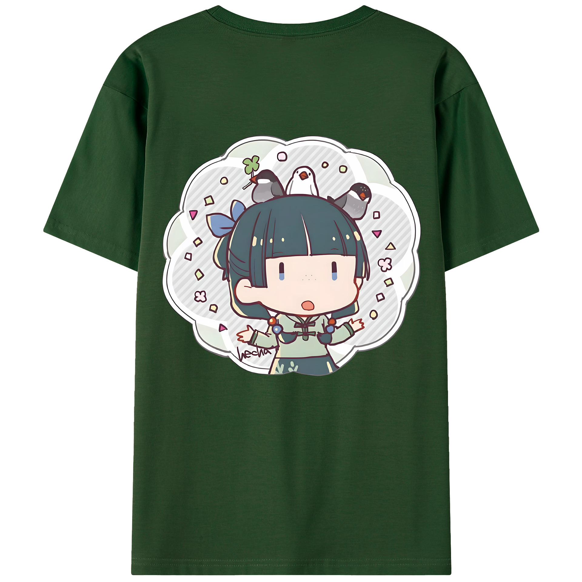 （画像用） 薬屋のひとりごと The Apothecary Diaries 綿100％半袖Tシャツ（背面プリント）